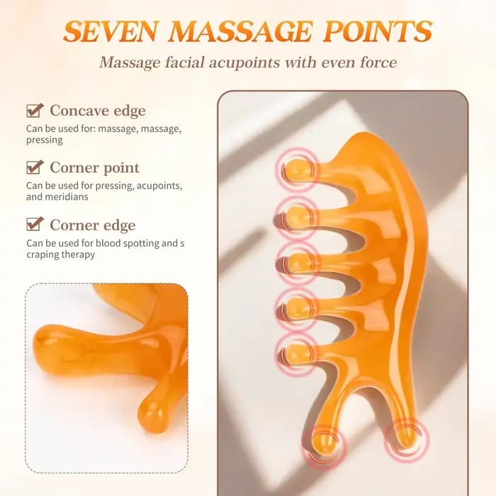 Planche de Massage Guasha en résine pour grattage de la peau