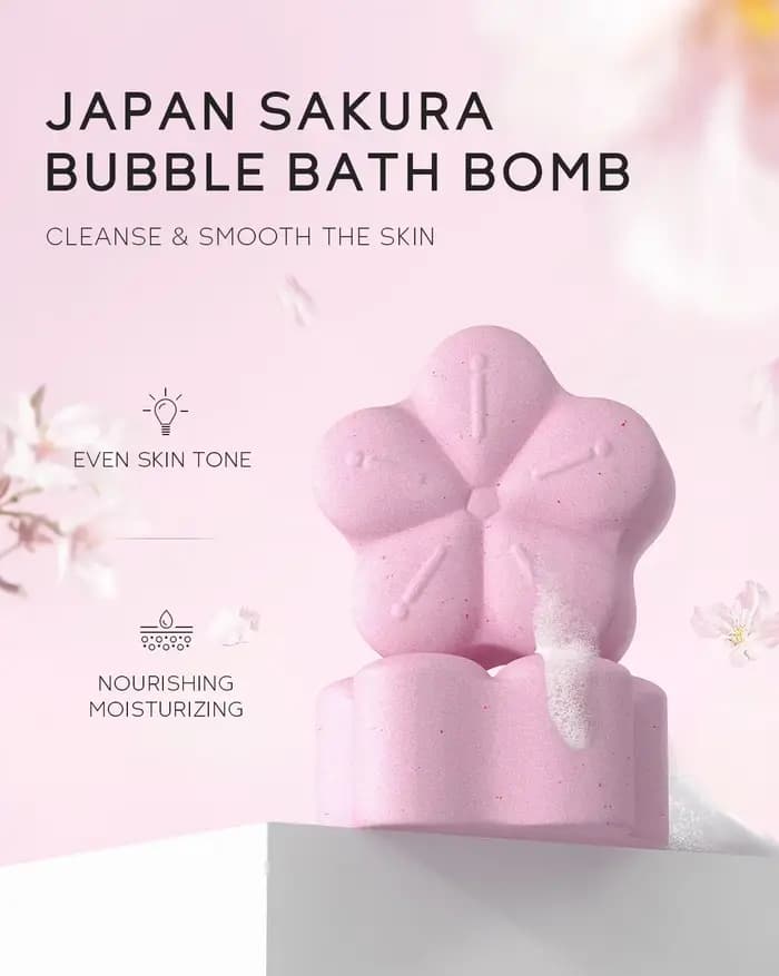 LAIKOU Sel de bain japonais à la fleur de cerisier pour le corps