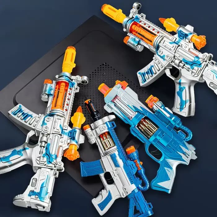 Pistolet jouet électrique pour enfants, Machine réaliste, mitraillette, modèle comme de vraies pistolets avec effets sonores et lumineux, cadeaux pour enfants sans bavure