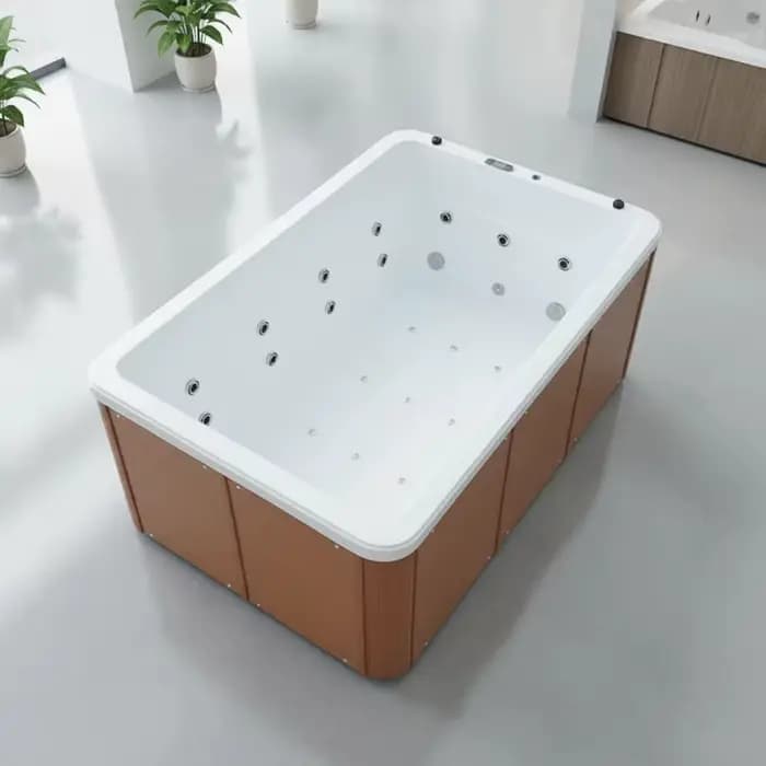 Spa Jacuzzi multifonctionnel sur mesure pour 5 personnes, bain à remous extérieur avec 100 jets, baignoire de massage en acrylique professionnelle