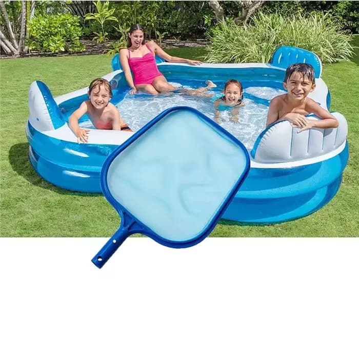 Épuisette à feuilles en filet fin ABHS pour piscine, spa, bassin, fontaine, pour piscines enterrées et hors sol gonflables