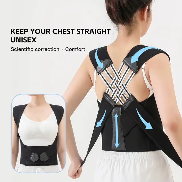 Correcteur de posture dorsal pour femmes et hommes