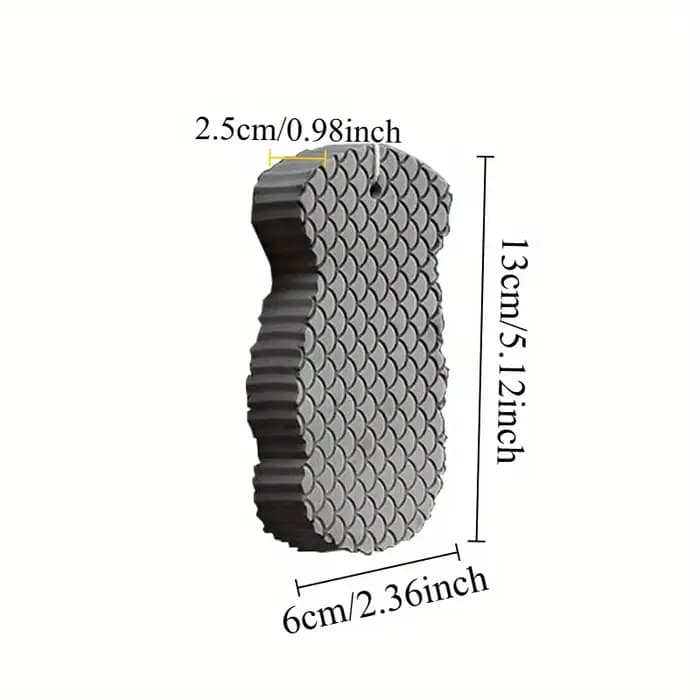 Éponge de bain exfoliante texturée 3D super douce – Gommage doux pour la peau