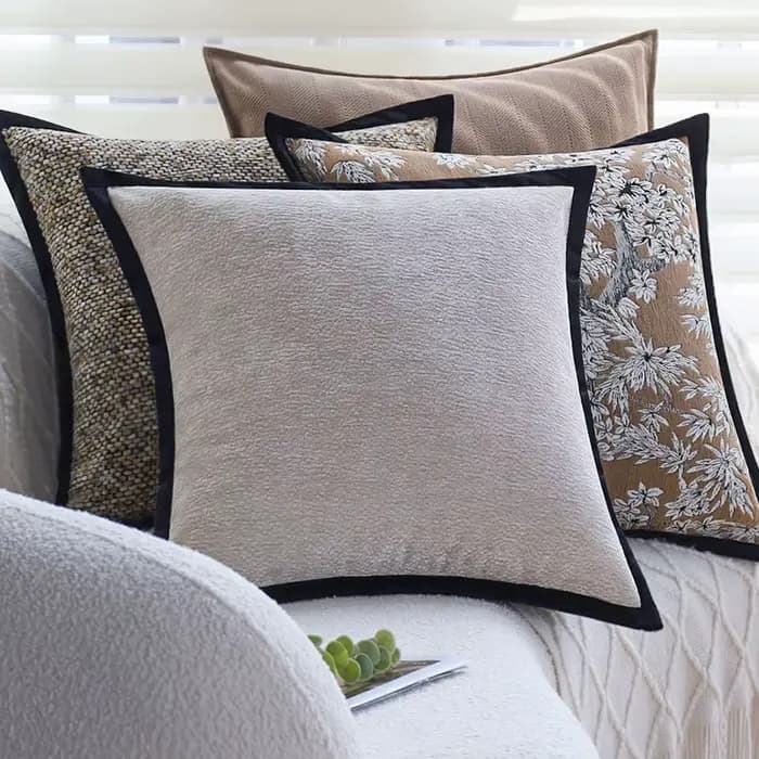 Housse de coussin 45x45 ultra douce, housse de coussin décorative en chenille pour canapé, salon, Cojines Decorativos Para Sofá