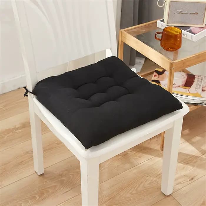 Coussin de Chaise en Polymères Carrés en Coton Doux et Rembourré, Solide, pour Bureau, Maison, Voiture, Jardin, Salon de Soleil