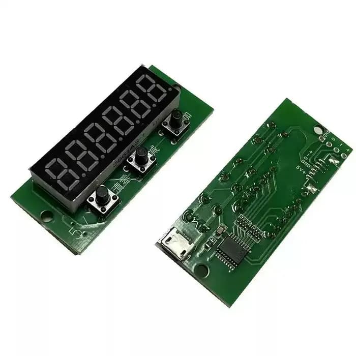 Module de compteur numérique Compact à 6 chiffres, compteur numérique rouge 0 à 999999 avec fonction de mémoire, 1/3/5 pièces