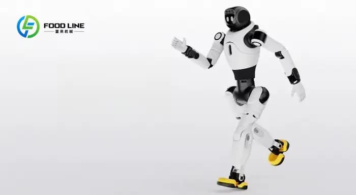 Robot humanoïde d'aéroport qui guide les passagers vers les comptoirs d'enregistrement, les zones de repos et répond à diverses questions sur les horaires de vol.