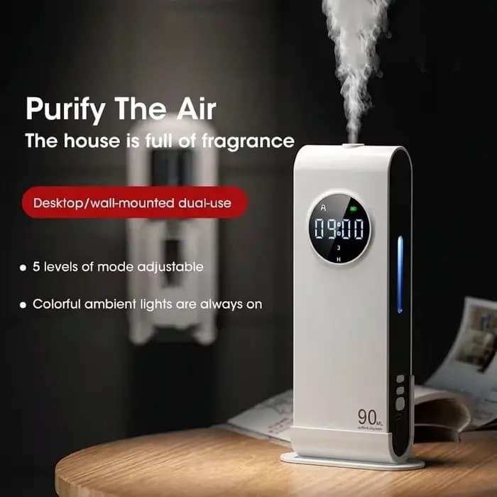 Diffuseur d'huiles essentielles rechargeable avec capteur automatique