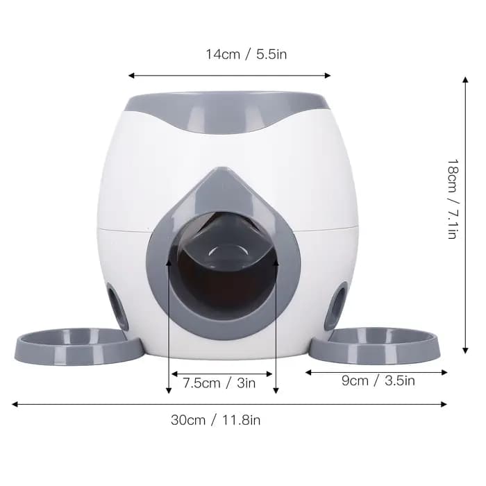 Jouets d'Alimentation de Balles de Tennis pour Chien, Machine avec 2 Balles pour Entraînement