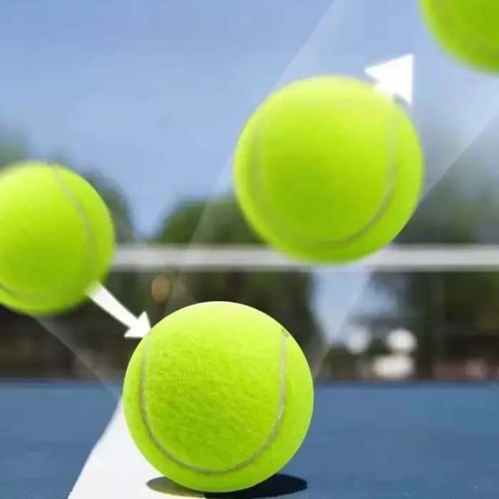 Lot de 3 balles de tennis haute élasticité pour entraînement et matchs