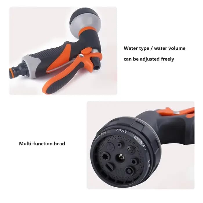 Nettoyeur de lavage de jardin haute puissance pression voiture et tuyau buse laveuse pistolet de pulvérisation d'eau réglable tuyau d'arrosage pistolet à eau de lavage de voiture