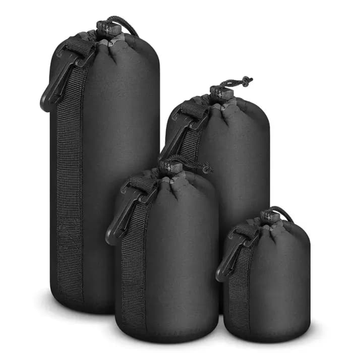 Pochette d'objectif d'appareil photo en néoprène souple et étanche pour objectif d'appareil photo, étui pour Canon Sony pour la plupart des appareils photo reflex numériques