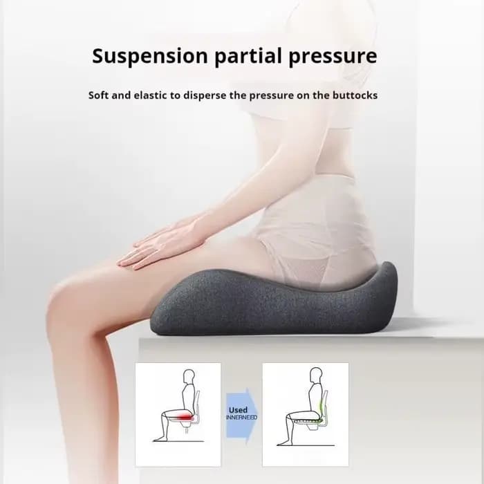 Coussin de soulagement de la pression du coccyx assis au bureau