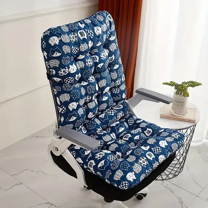 Coussin de chaise de bureau ergonomique avec support de dossier intégré – Convient à une utilisation multifonctionnelle des sièges de maison et d'auto