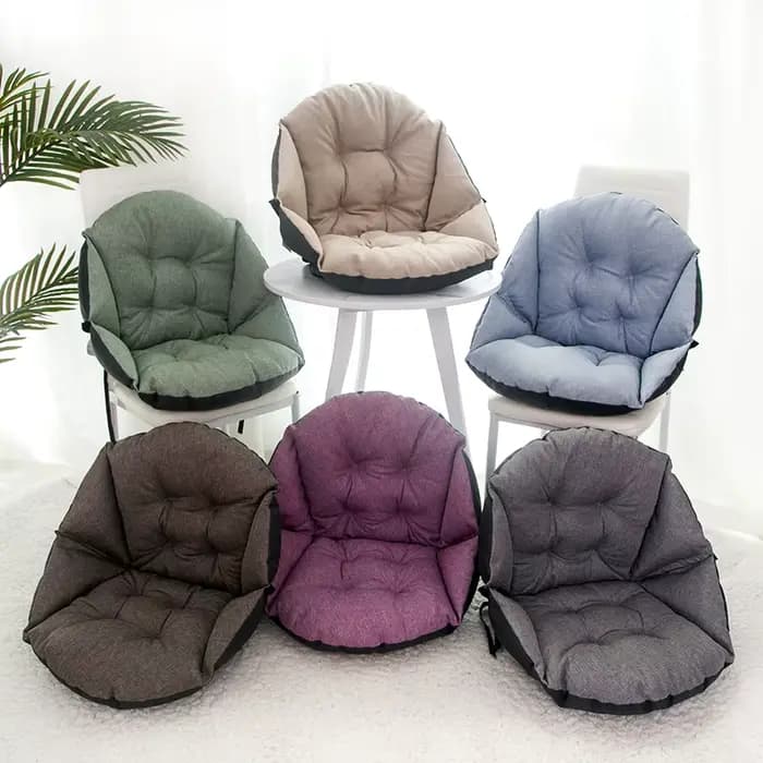 Coussin de siège semi-fermé avec dossier et coussin