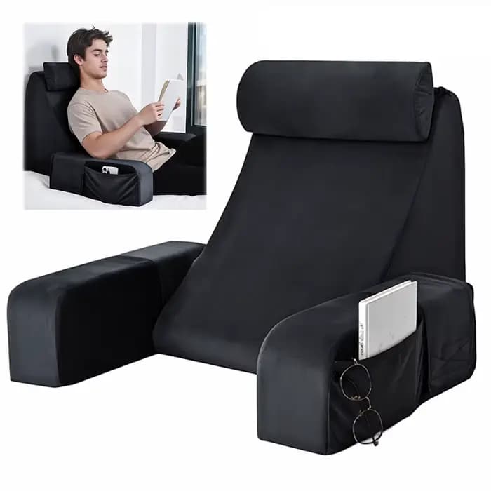 Coussin de soutien lombaire confortable avec accoudoirs pour adultes