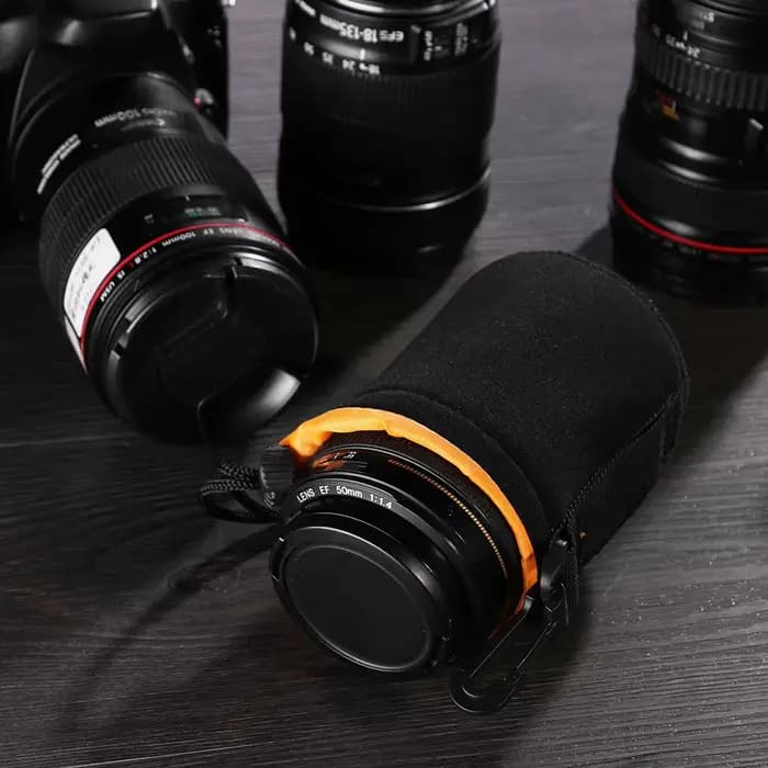 Poudres d'objectif d'appareil photo en néoprène, étui souple étanche pour la plupart des appareils photo reflex numériques, IL, Sony