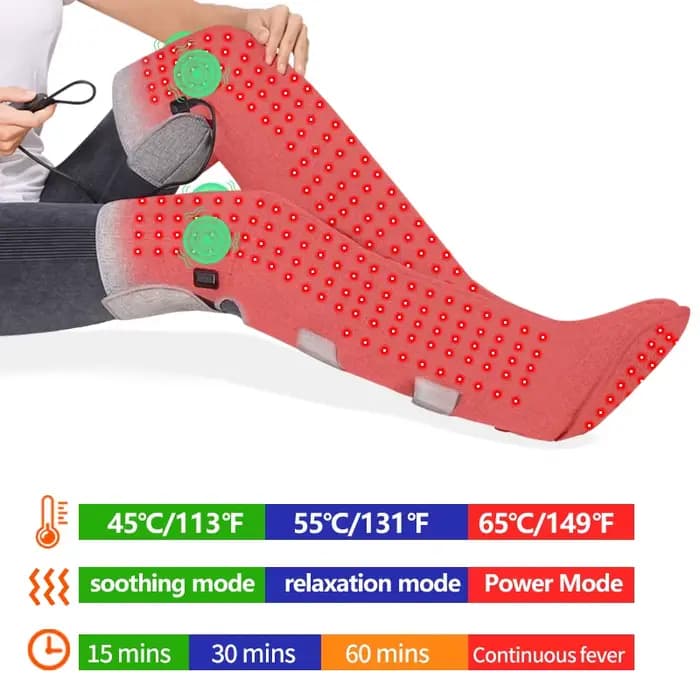 Bottes chauffantes Moxibustion à lumière rouge