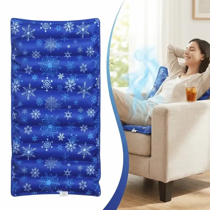 Coussin Rafraîchissant Rechargeable pour Animaux de Compagnie – Conception DIY, Tapis de Gel Refroidissant Portable et Pliable pour l'Été, Remplissable d'Eau, Idéal pour Voiture, Maison, Bureau
