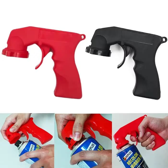 Pistolet à peinture en aérosol pour voiture, adaptateur de canette de peinture professionnelle, outil de poignée avec déclencheur de poignée complète pour l'entretien automobile, outils de polissage d