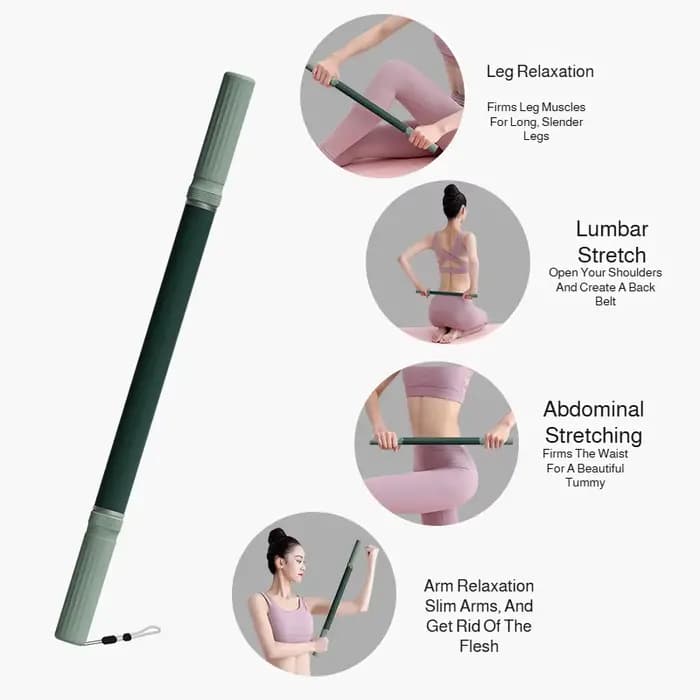 Bâton de massage extra long pour le yoga et le fitness