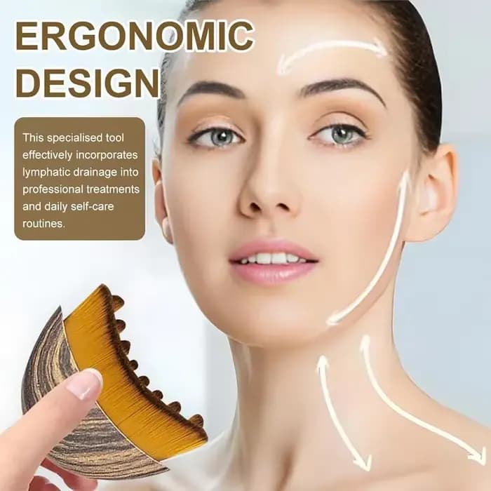 La brosse de massage pour le visage et le corps