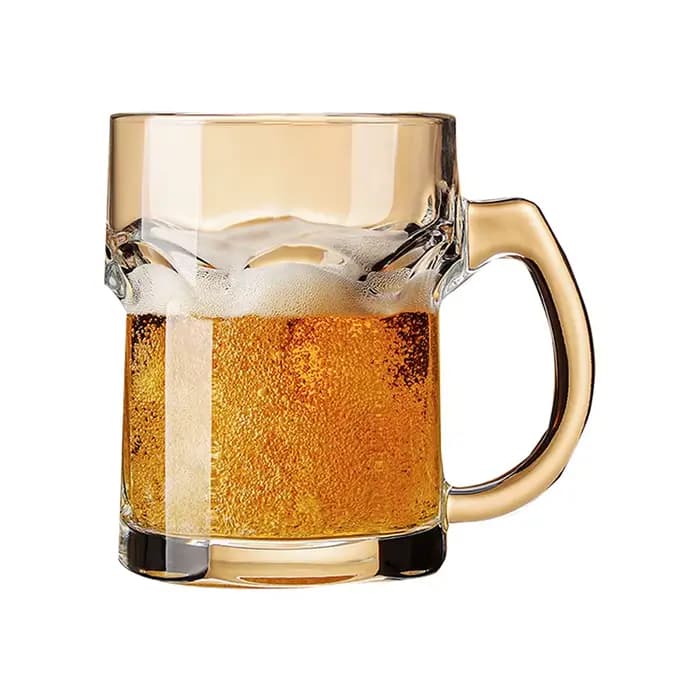 LiLac 405 ~ 500 ml Ailay tasse à bière en verre épaissi haute transparence