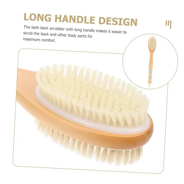 Peau sèche bois corps brosse Exfoliation poils naturels dos