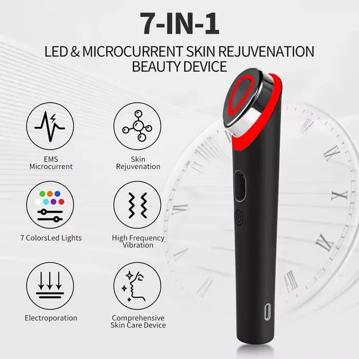 7 couleurs Age-R Booster Pro soins de la peau du visage Anti-rides dispositif de beauté EMS microcourant ascenseur