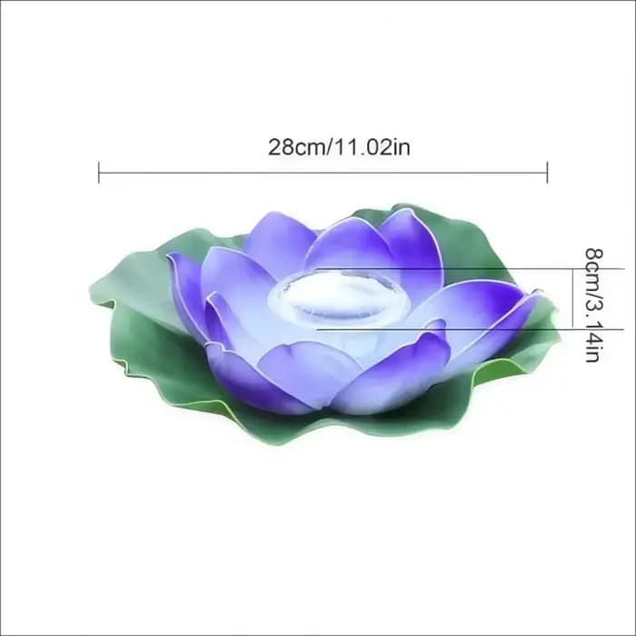 Lumière de Lotus flottante solaire LED étanche, veilleuse festive, lampe de souhait pour étang, piscine, jardin, aquarium, fournitures de décoration