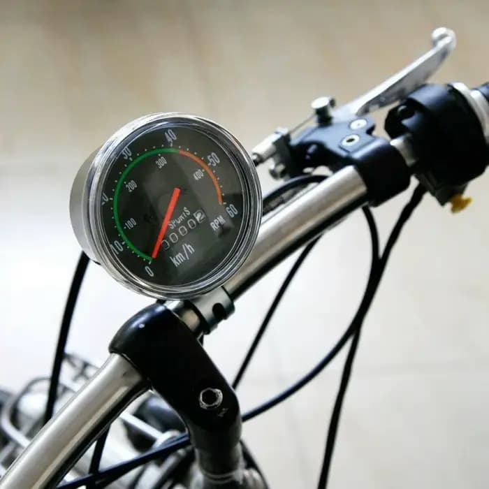 Compteur de vitesse de vélo de style vintage, machine mécanique analogique, odomcirculation avec matériel général pour vélos