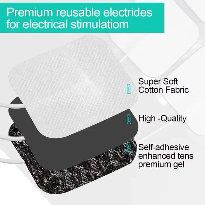 Électrodes TENS, patchs de gel conducteurs pour stimulateur musculaire EMS