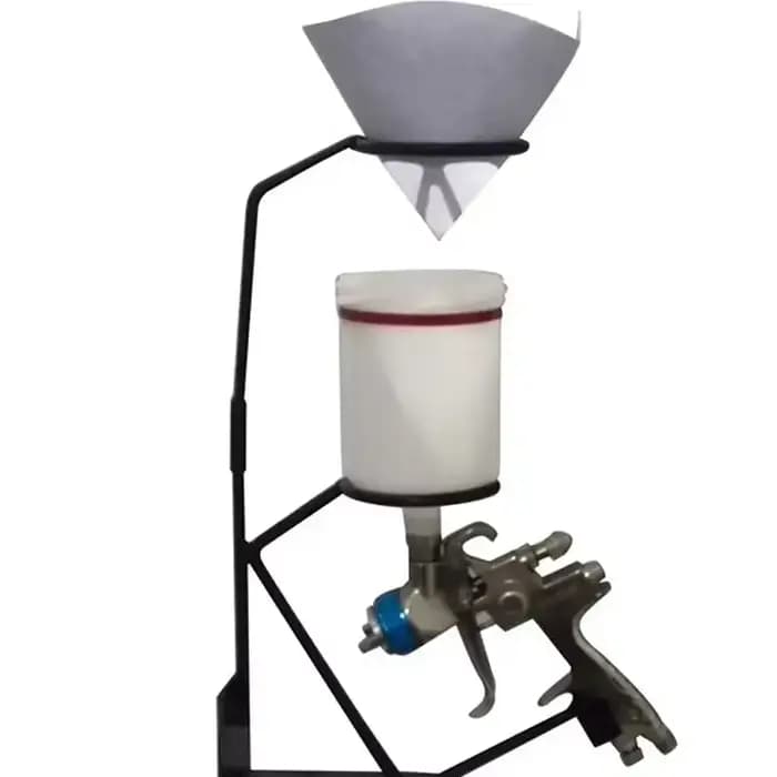 Support de pistolet de pulvérisation de peinture à alimentation par gravité avec support de crépine, support de pistolet de pulvérisation d'air détachable mural ou sur banc, noir