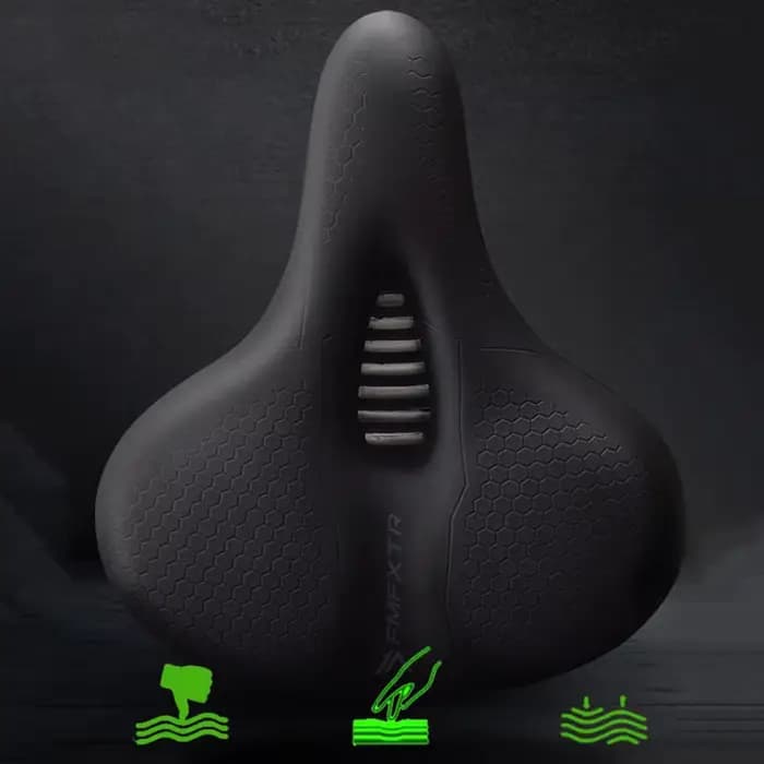 FMFXTR Coussin de siège de vélo – Mousse à mémoire de forme épaisse et housse de selle imperméable pour vélos de montagne – Confort absorbant les chocs