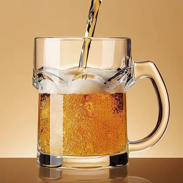 LiLac 405 ~ 500 ml Ailay tasse à bière en verre épaissi haute transparence