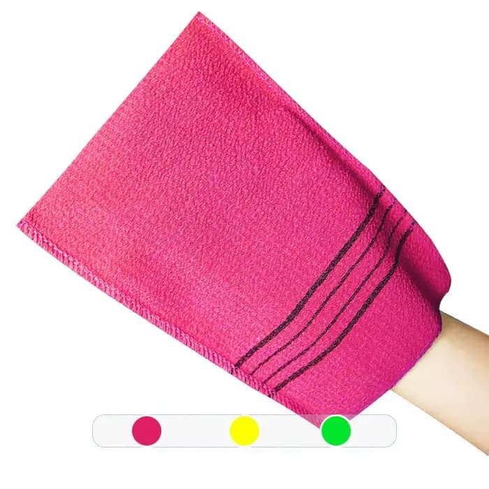 Serviette de Bain Exfoliante Coréenne Extra Large Épaisse à Grain Grossier Simple Couche Double Face Super Absorbante 5 Pièces