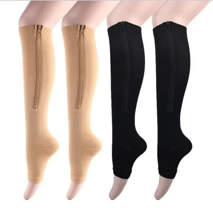 Chaussette de Compression médicale à fermeture éclair pour femmes et hommes