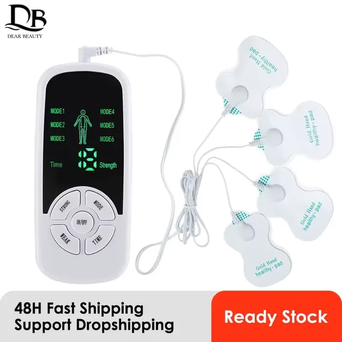 Stimulateur musculaire électrique, 6 Modes, Mini masseur de colonne cervicale, appareil de Massage méridien corporel pour soulager la douleur, électroestimulador