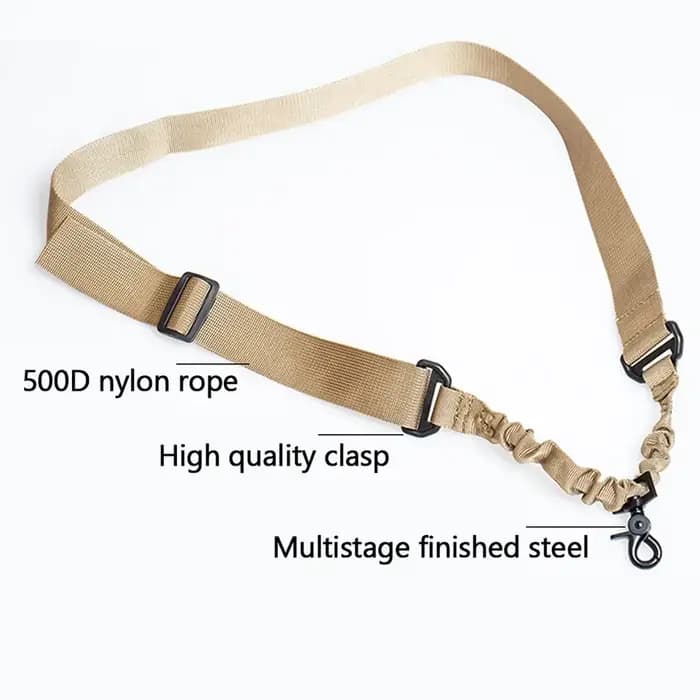 Écharpe de chasse tactique simple à trois points, sangle d'épaule réglable pour fusil, équipement de tir en plein air, accessoires de transport pour pistolet
