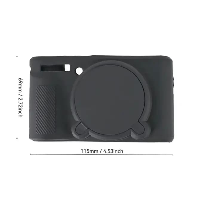 Étui de protection pour objectif d'appareil photo en silicone, entièrement protégé, souple et antichoc pour Canon PowerShot SX730 SX740 SX740HS