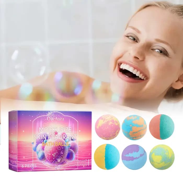 Coffret Cadeau Bain Anti-Stress et Anxiété pour Adultes – Boules