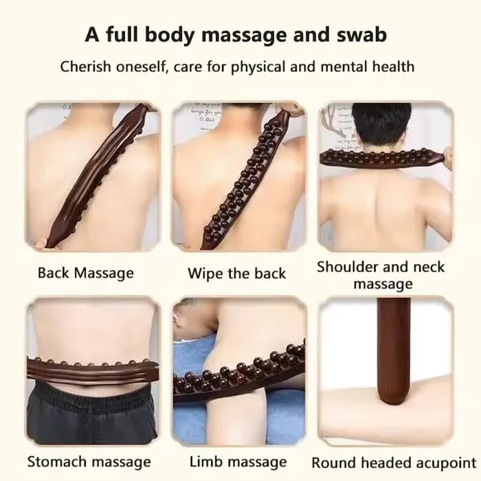 Bâton de massage pour drainage lymphatique en plastique – Outil de thérapie pour le cou