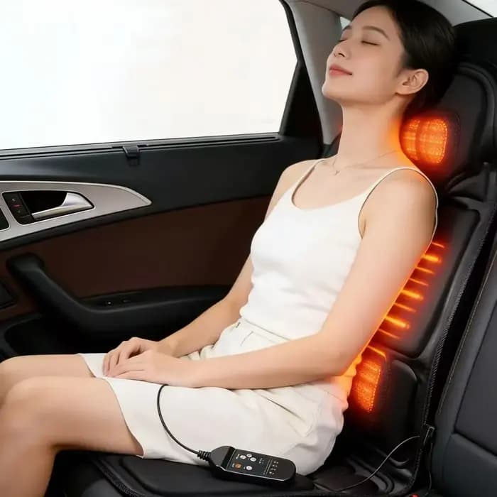 Coussin de massage vibrant pour voiture et maison – Soulagement de la fatigue pour le cou