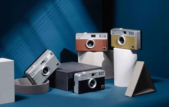 KODAK EKTAR H35 demi-cadre télémètre caméra 35mm Film caméra 135 Film Non jetable caméra avec Flash lumière