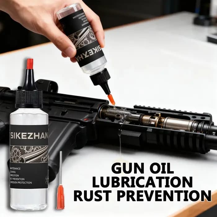 Kit de nettoyage universel pour armes à feu, lubrifiant à l'huile pour pistolet, nettoyeur CLP, entretien des armes antirouille, protection professionnelle, 60 ml/bouteille