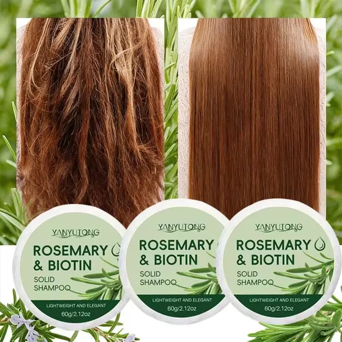 Shampoing solide au romarin : soin du cuir chevelu