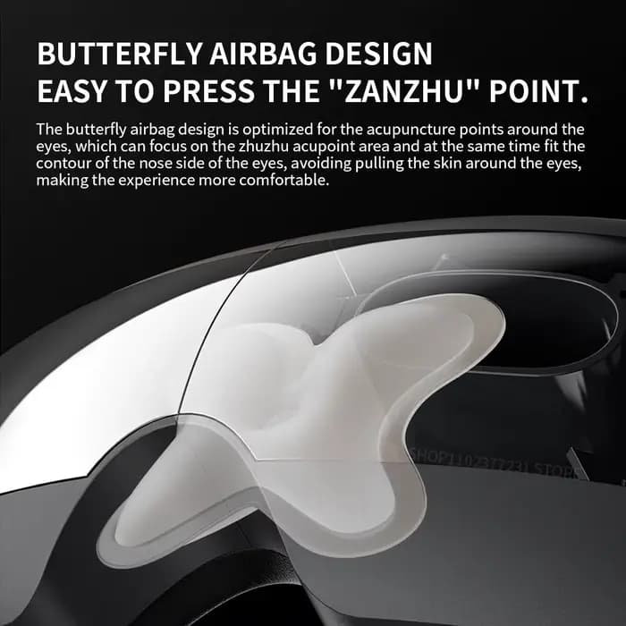 Mijia Smart Eye Massager : Lunettes de massage visuel pliables avec zone de compression chaude