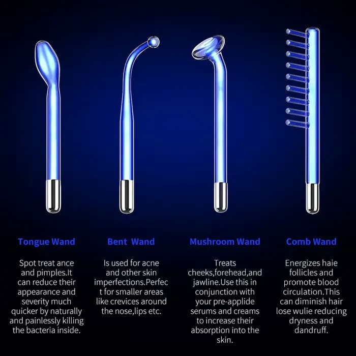 Darsonval – buse d'électrode faciale haute fréquence