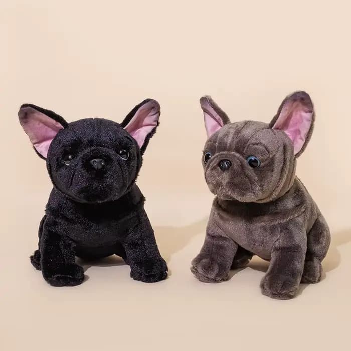 Peluche chien bouledogue français, Border Collie, Chihuahua, 22cm, mignon, Kawaii, joli cadeau d'anniversaire pour enfants, 1 pièce