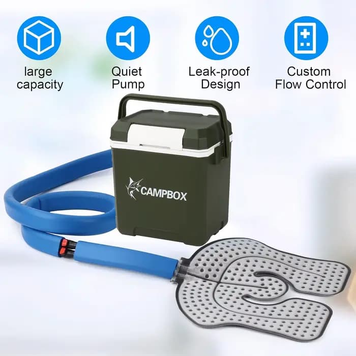 Système de kit de congélation de cryothérapie de machine de thérapie par le froid pour les soins post-chirurgie ACL MCL gonflement entorses et autres blessures